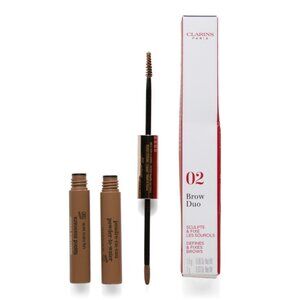 CLARINS 02 Auburn Brow Duo Defines And Fixes Brows